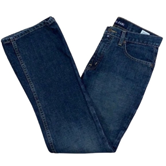 Nautica Straight Slight Bootcut Blue Jeans Sz 4 - Picture 3 of 7